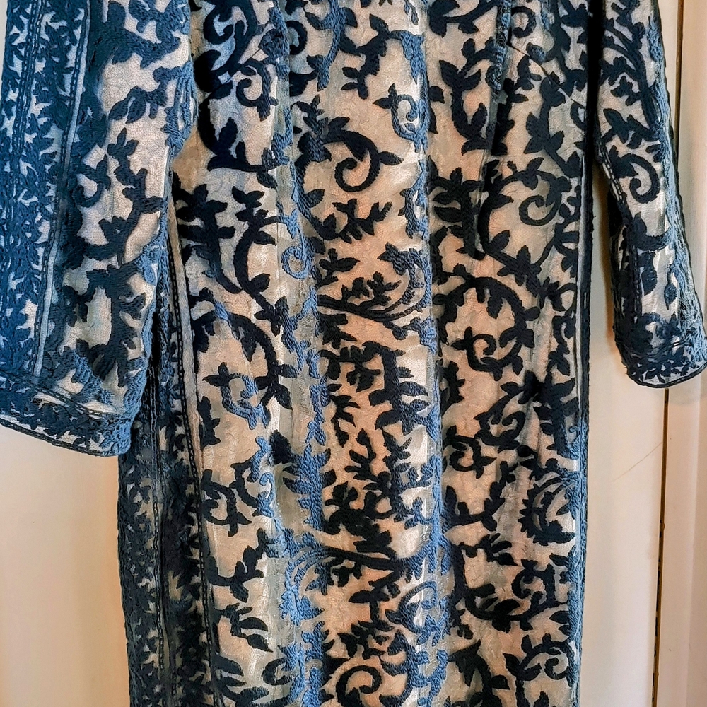 Tadashi Shoji Blue Long Sleeve Sheath Dress for Weddings
